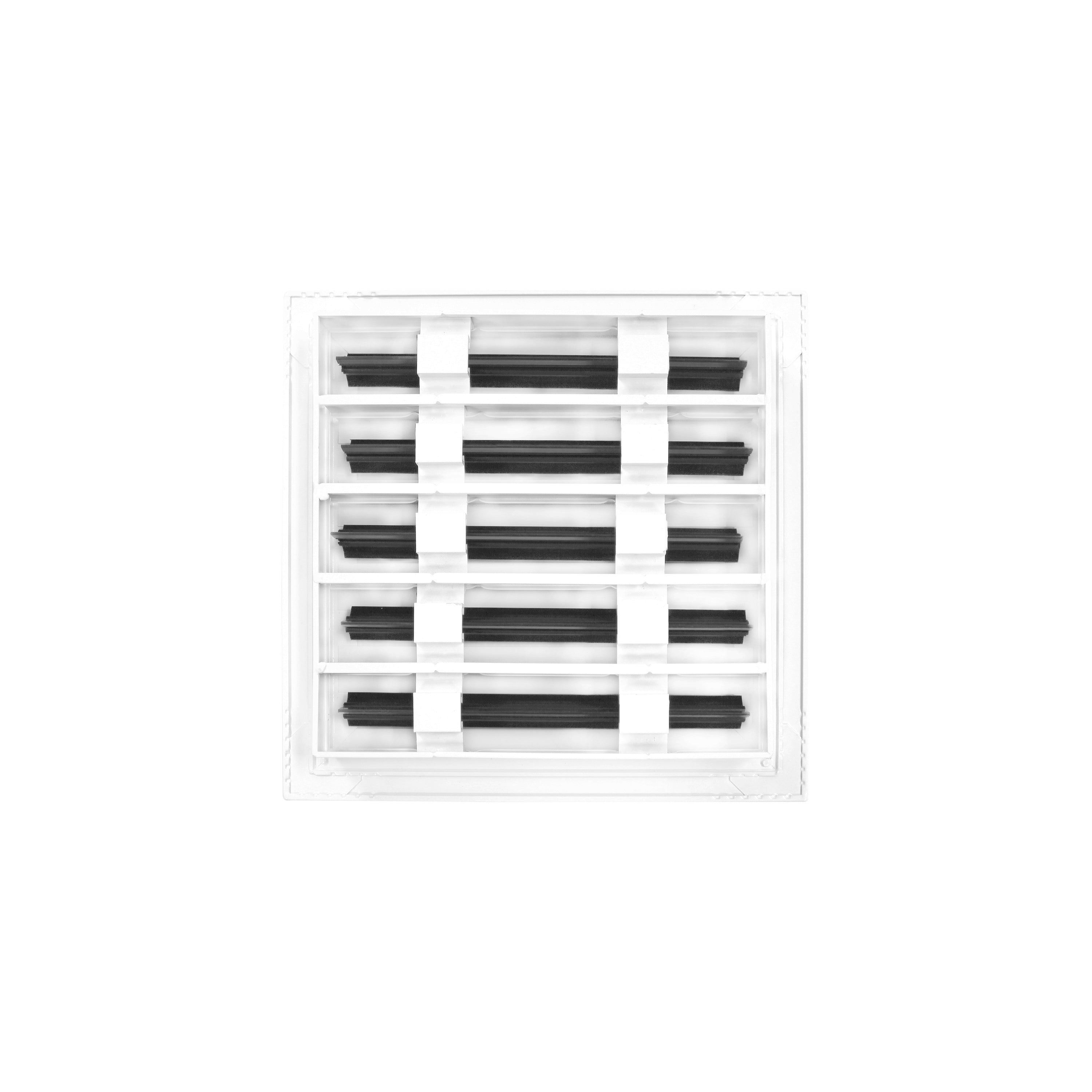 BUILDMART - 10x10 White Modern AC Vent Cover - Decorative Air Vent - Standard Linear Slot Diffuser - Register Grille for Ceiling, Walls & Floors - Texas Buildmart