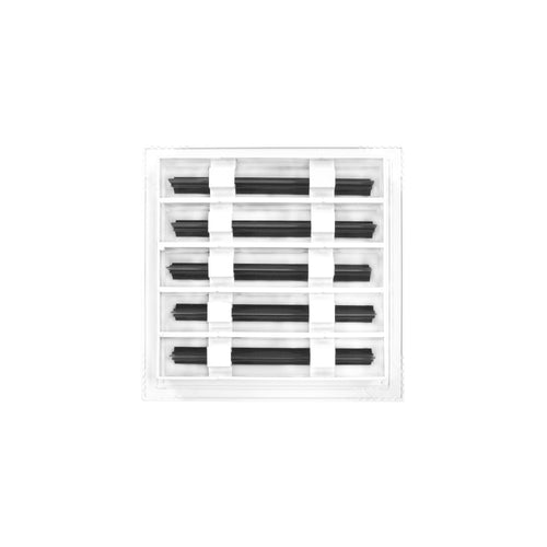 BUILDMART - 10x10 White Modern AC Vent Cover - Decorative Air Vent - Standard Linear Slot Diffuser - Register Grille for Ceiling, Walls & Floors - Texas Buildmart