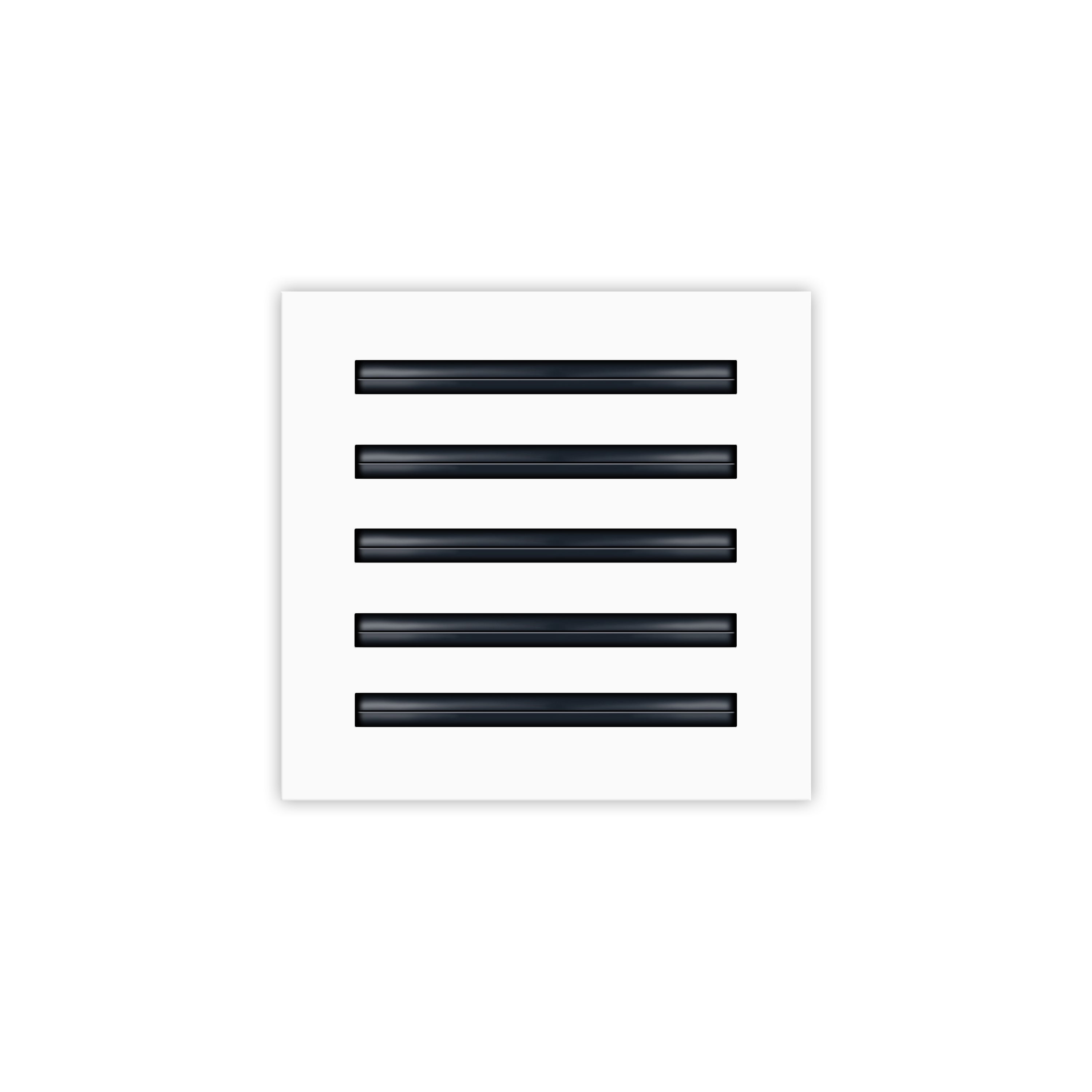 BUILDMART - 10x10 White Modern AC Vent Cover - Decorative Air Vent - Standard Linear Slot Diffuser - Register Grille for Ceiling, Walls & Floors - Texas Buildmart