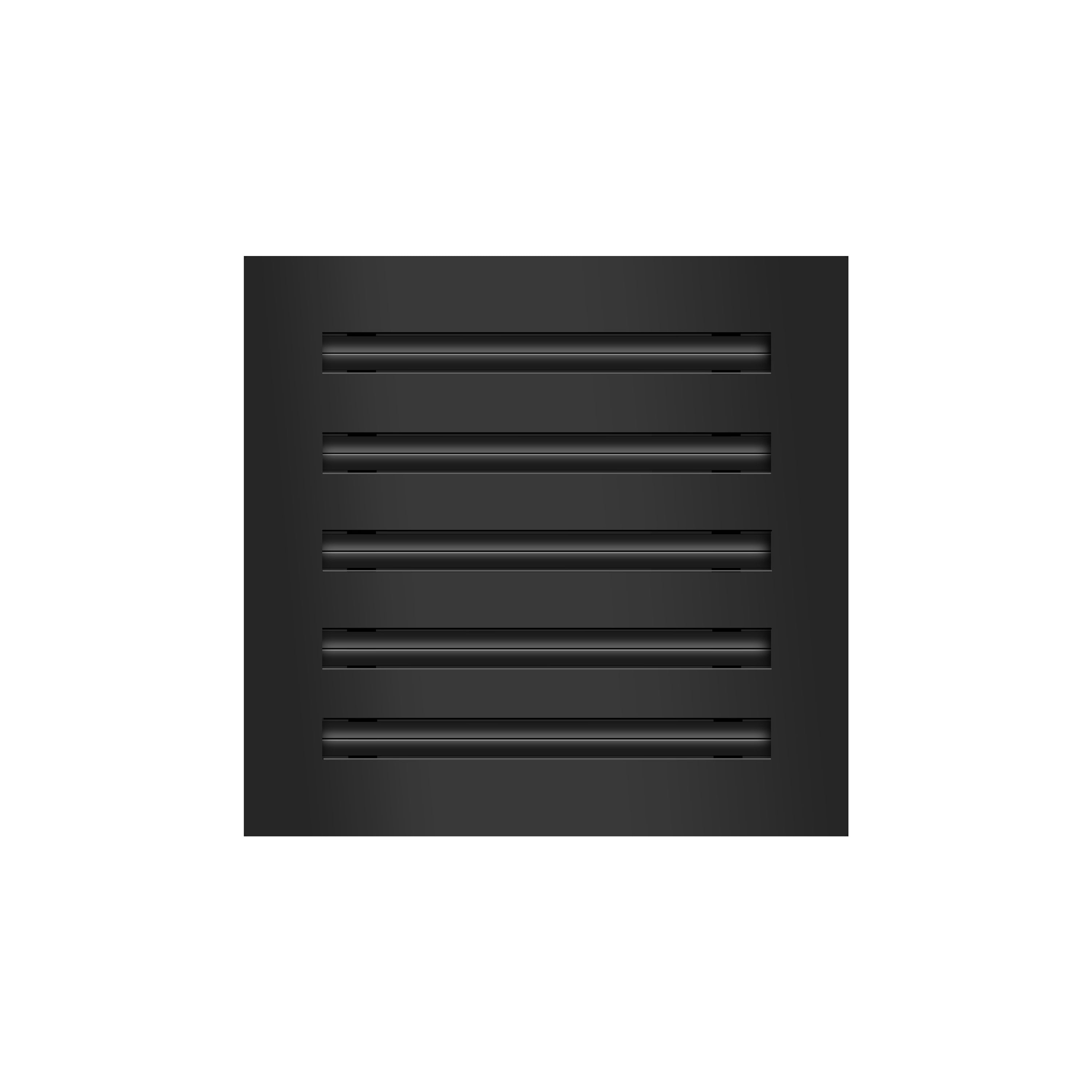 BUILDMART - 10x10 Black Modern AC Vent Cover - Decorative Air Vent - Standard Linear Slot Diffuser - Register Grille for Ceiling, Walls & Floors - Texas Buildmart