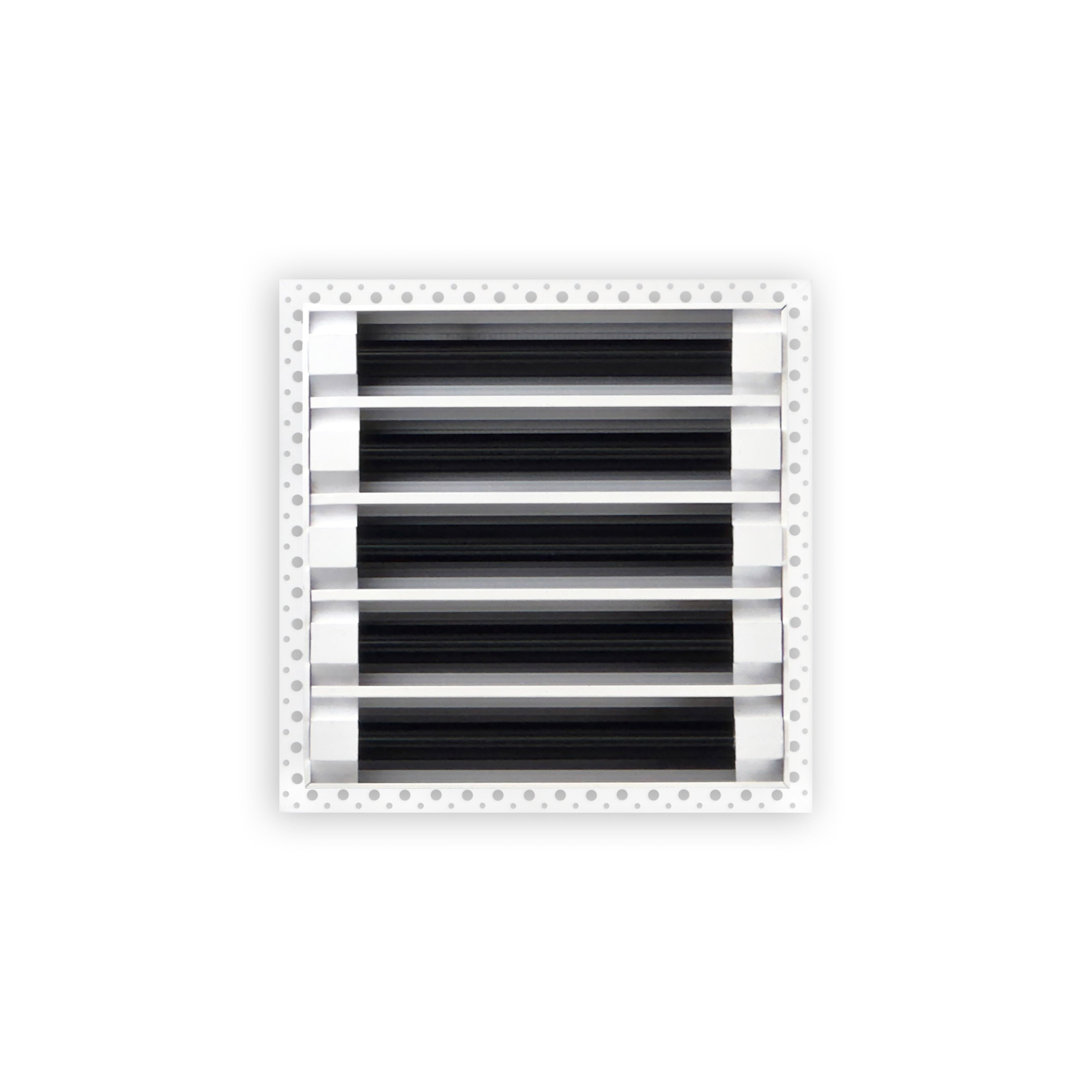 BUILDMART - 10x10 MUD-IN Air Vent Cover - Drywall MUD IN White Air Vent - MUD Linear Slot Diffuser - Register Grille for Ceiling and Walls - Texas Buildmart