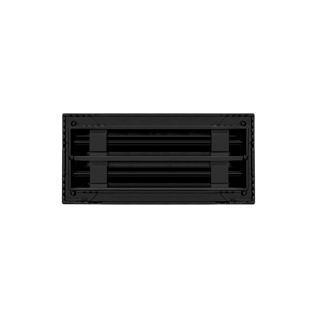 BUILDMART - 10x4 Black Modern AC Vent Cover - Decorative Air Vent - Standard Linear Slot Diffuser - Register Grille for Ceiling, Walls & Floors - Texas Buildmart