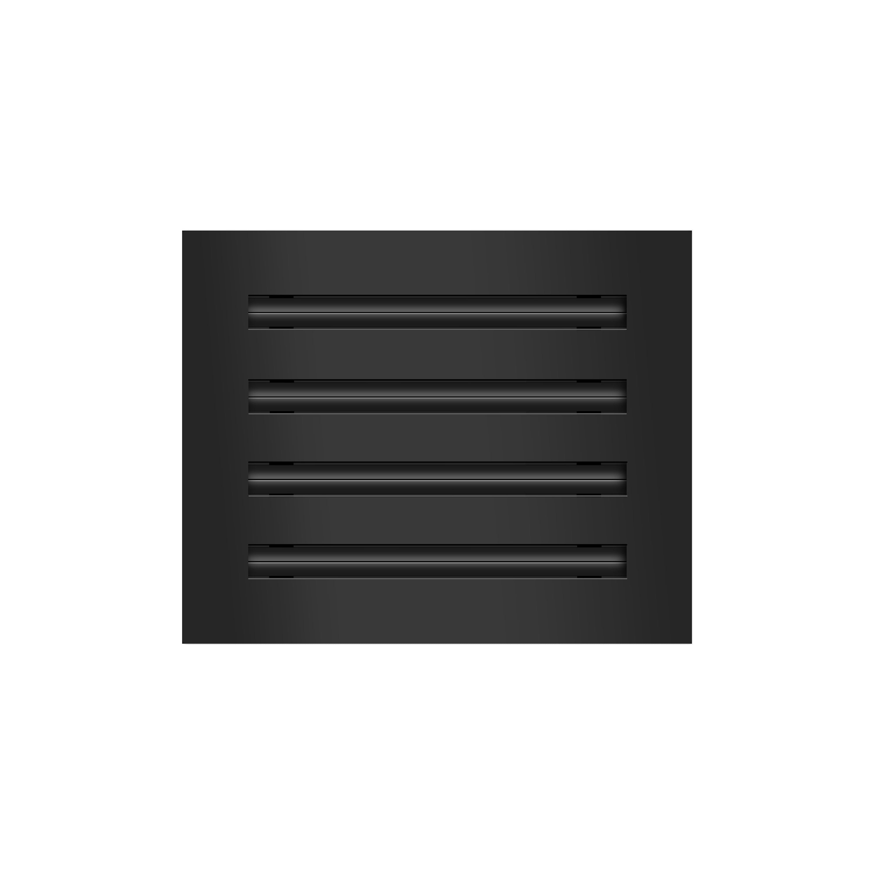 BUILDMART - 10x8 Black Modern AC Vent Cover - Decorative Air Vent - Standard Linear Slot Diffuser - Register Grille for Ceiling, Walls & Floors - Texas Buildmart