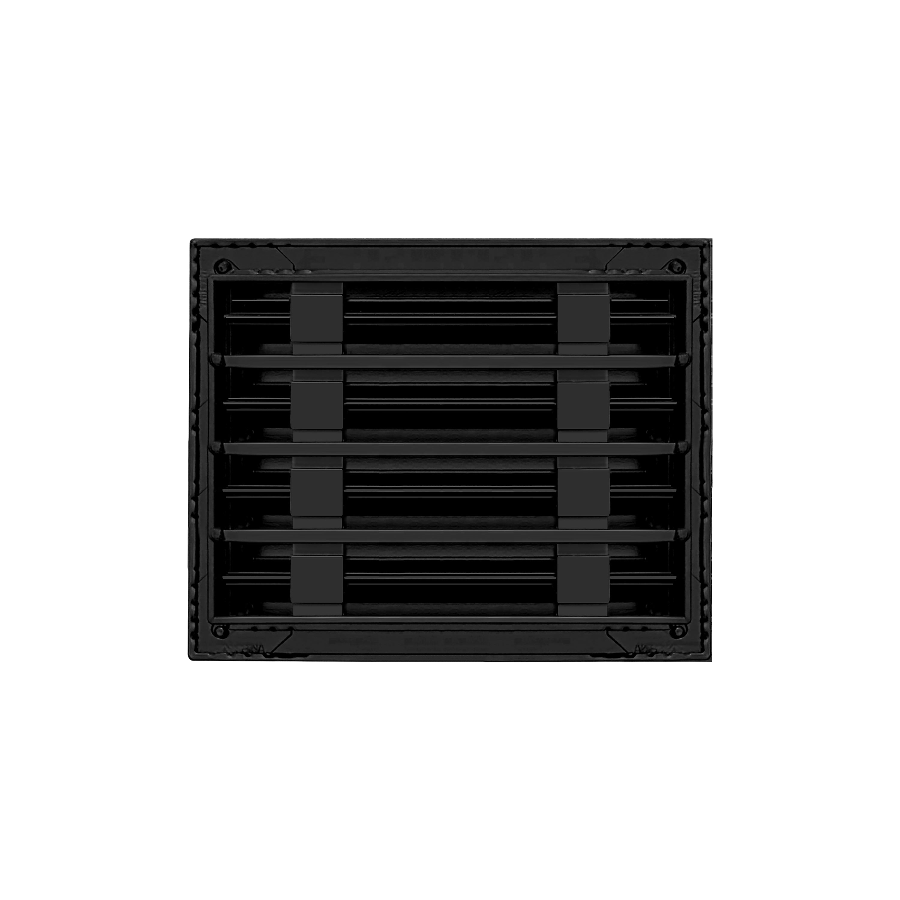 BUILDMART - 10x8 Black Modern AC Vent Cover - Decorative Air Vent - Standard Linear Slot Diffuser - Register Grille for Ceiling, Walls & Floors - Texas Buildmart
