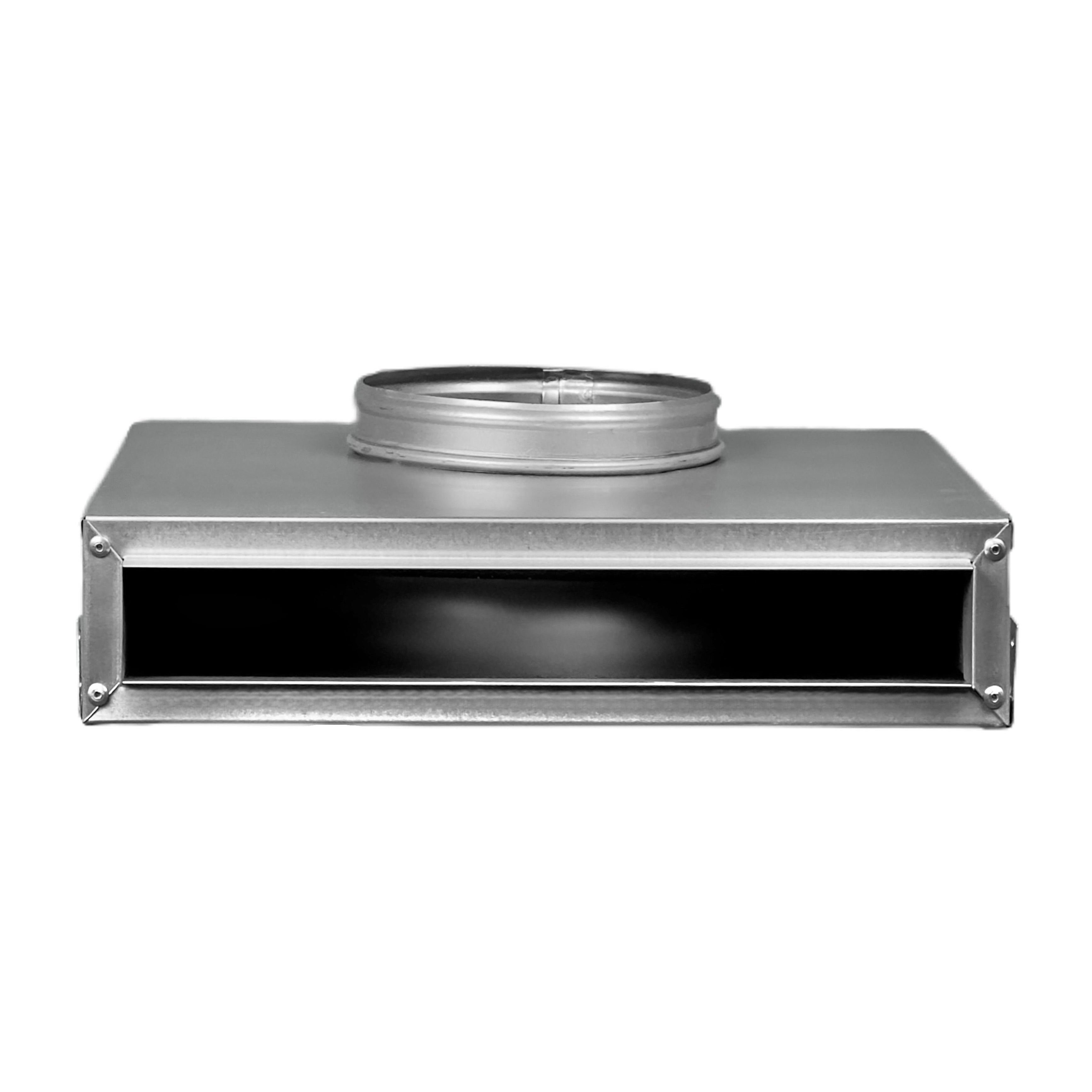 BUILDMART - 12" Plenum Box for [12" Linear Slot Diffuser - 1 Slot - Single Slot] Premium Insulated Plenum Box for Heating and Cooling - Texas Buildmart