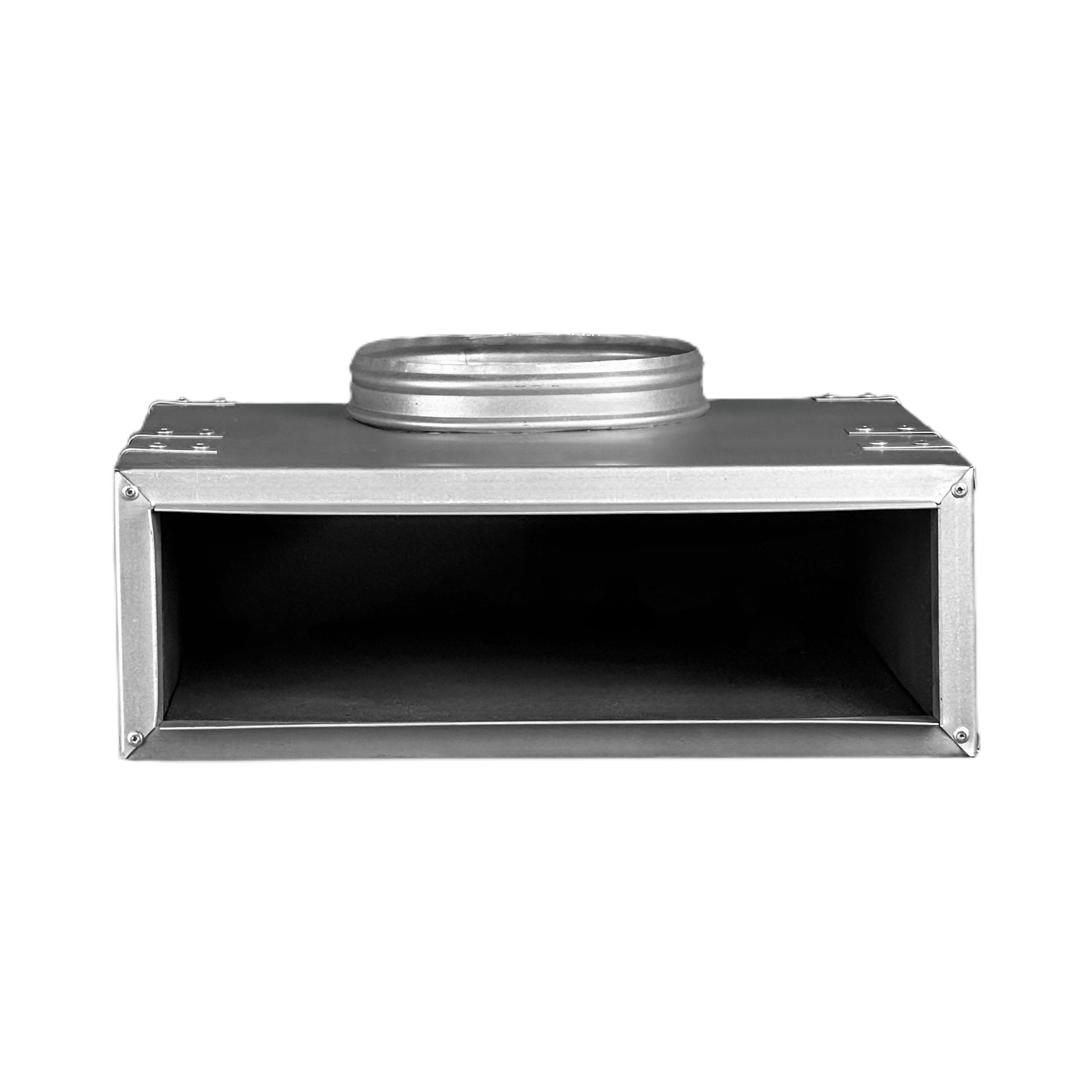 BUILDMART - 12" Plenum Box for [12" Linear Slot Diffuser - 2 Slot - Double Slot] Premium Insulated Plenum Box for Heating and Cooling - Texas Buildmart