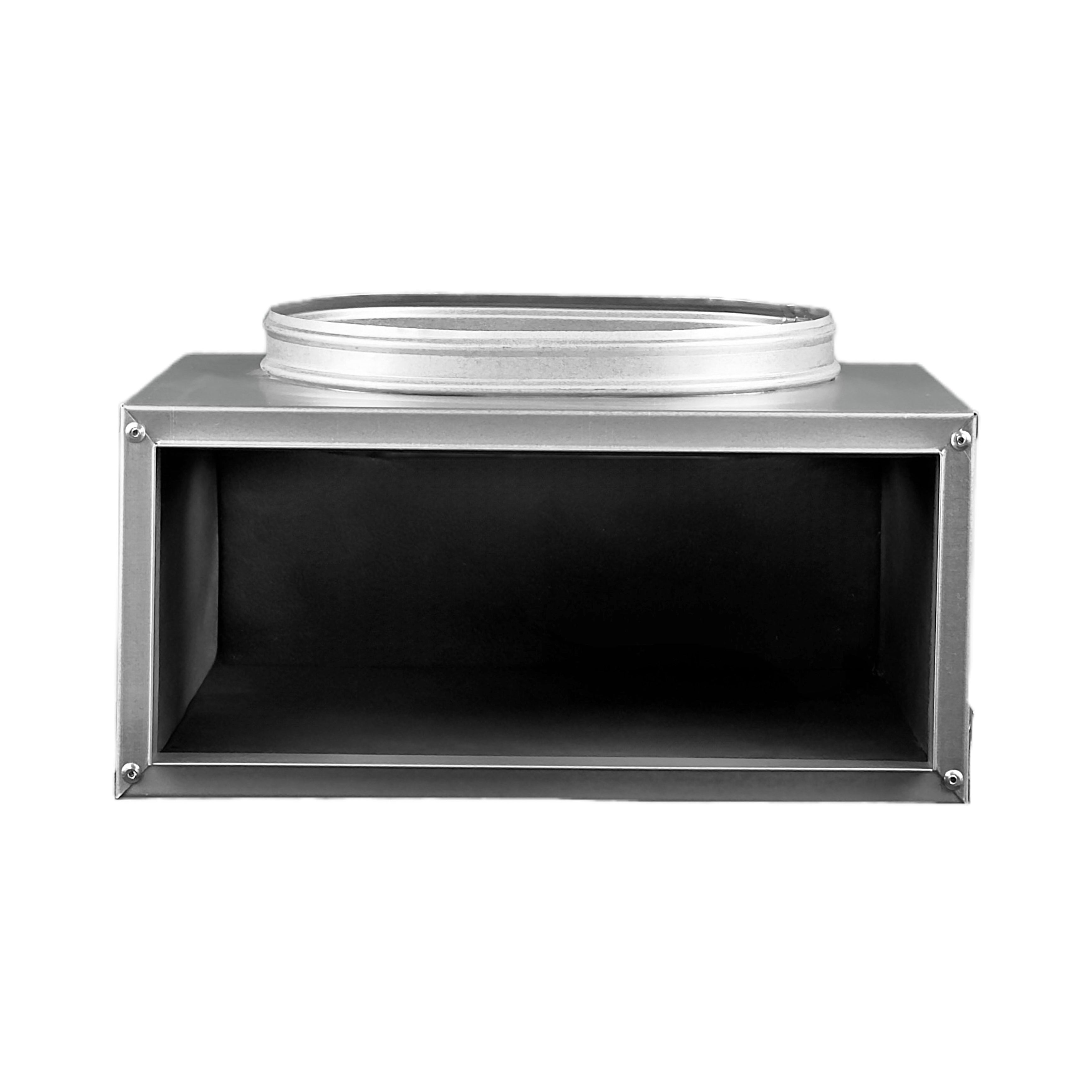 BUILDMART - 12" Plenum Box for [12" Linear Slot Diffuser - 3 Slot - Triple Slot] Premium Insulated Plenum Box for Heating and Cooling - Texas Buildmart