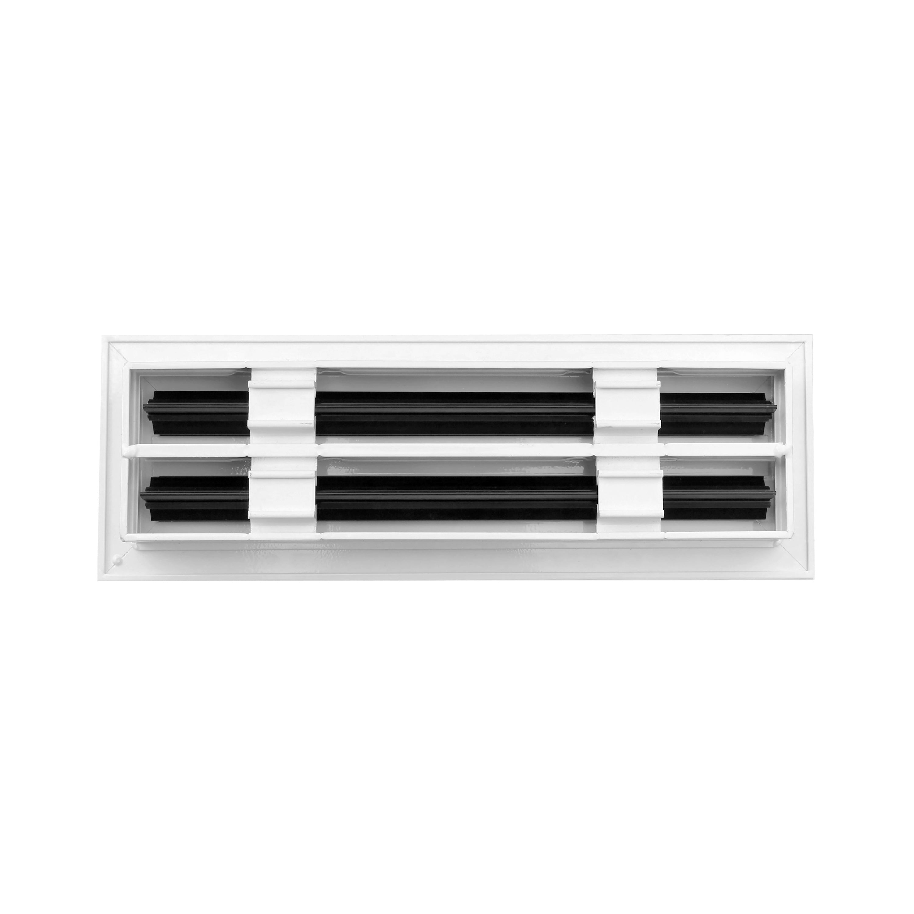 BUILDMART - 12" White Linear Slot Diffuser - 2 Slot - Double Slot - Decorative Air Vent - Modern AC Vent Cover for Ceiling, Walls & Floors - Texas Buildmart