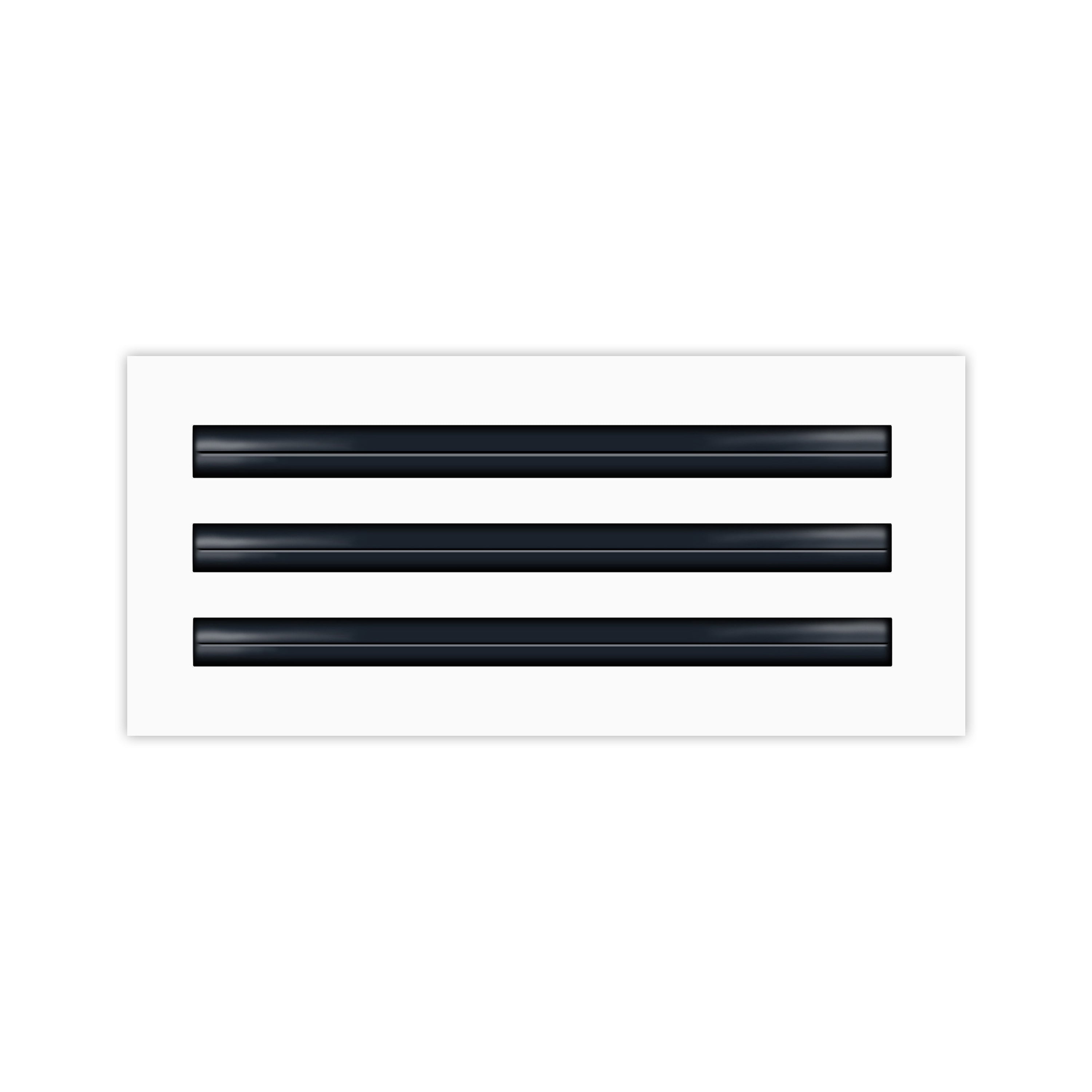 BUILDMART - 12" White Linear Slot Diffuser - 3 Slot - Triple Slot - Decorative Air Vent - Modern AC Vent Cover for Ceiling, Walls & Floors - Texas Buildmart